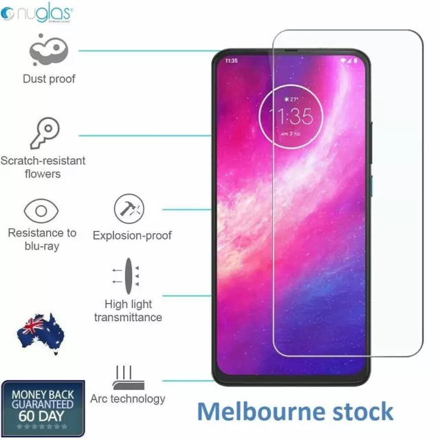 2x Nuglas Moto One Hyper Tempered Glass Screen Protector MOTOROLA