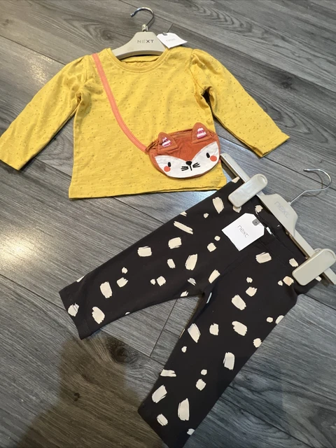 Next baby girl 6-9 months top and leggings outfit bundle BNWT
