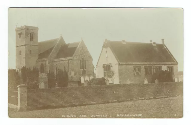 Dorset  postcard  Church & Schools Broadmayne