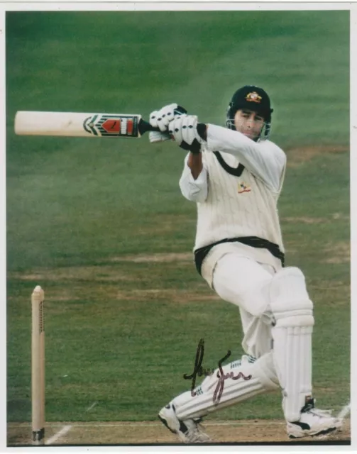 Australia Cricket MICHAEL BEVAN Signed Colour 10x8 Photo