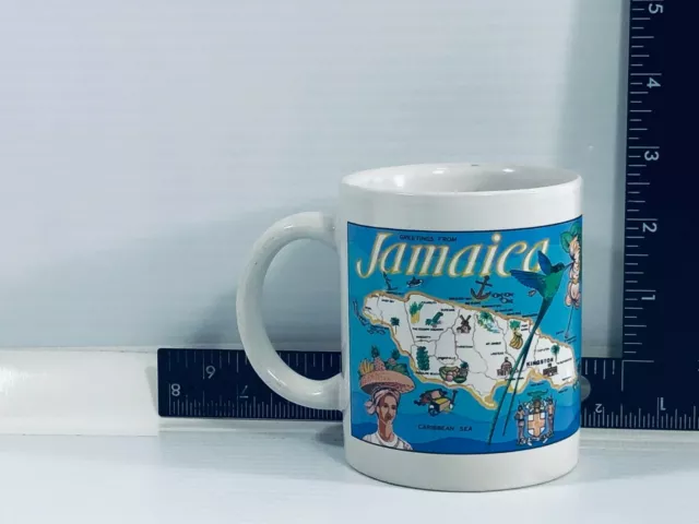island of jamaica map souvenir coffee mug cup