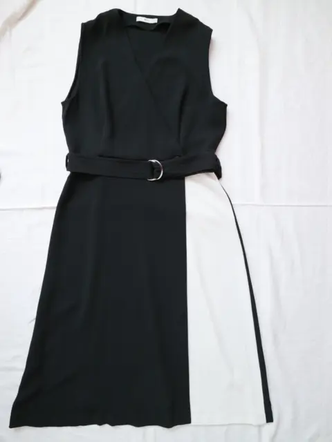 MNG Mango elegantes Sommerkleid Wickelkleid Gr. XL- 42 Kleid schwarz - NEUwertig