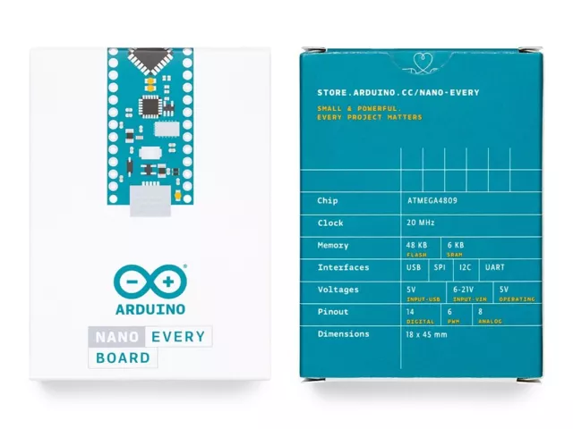 Carte Arduino Nano Every avec ATmega4809 + ARM Cortex M0+, 20 MHz, 48 Ko, ABX00028 3