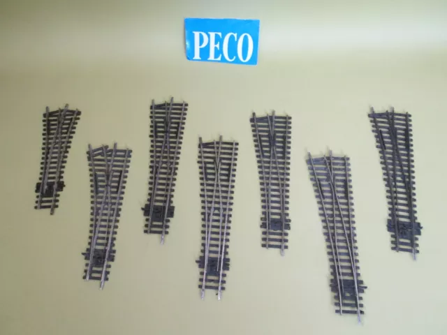 Peco Model Railway - Oo Gauge - Track Points - Left -  Sl-92 Etc - Joblot.