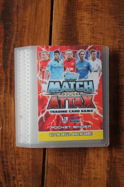 Topps MATCH ATTAX 2012-2013 Trading Card Game POCKET BINDER Vintage RARE Footbal