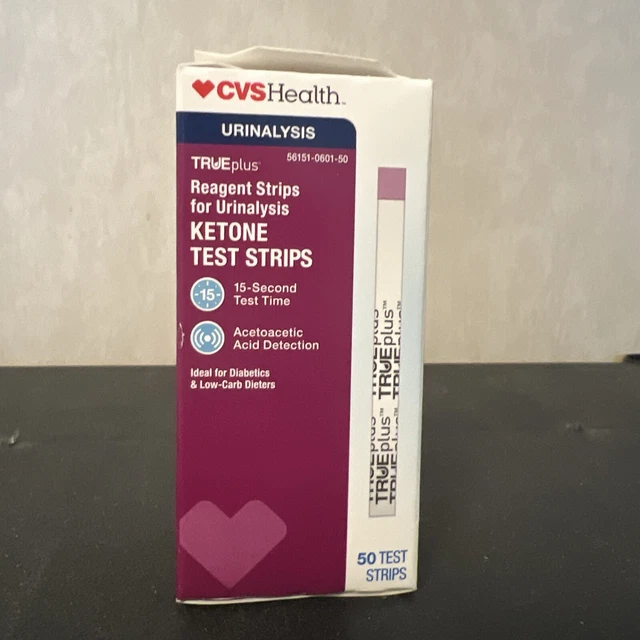 CVS HEALTH URINALYSIS Ketone Test Strips 50 Expires 3/18/24Free