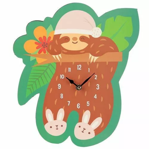 Orologio Da Muro Parete Bradipo - Simpatica Idea Regalo Uomo Donna Bambino