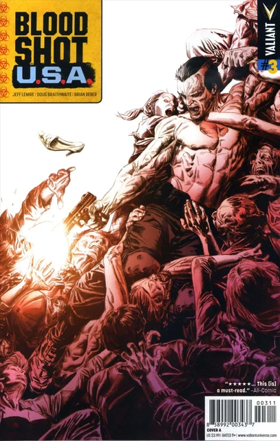 Bloodshot U.S.A. #3A VF/NM; Valiant | Jeff Lemire USA - we combine shipping