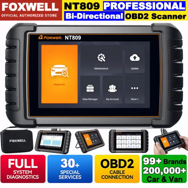 Foxwell NT809 Car Pro All System Bidirectional OBD2 Scanner Diagnostic Tool TPMS