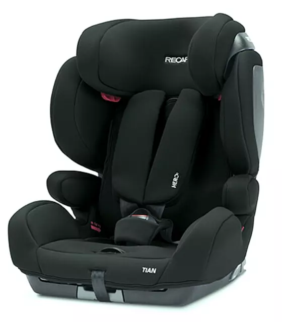 RECARO Tian PRO Core ISOFIX Child Car Seat for Group 1/2/3 from 1 - 12yrs, Black