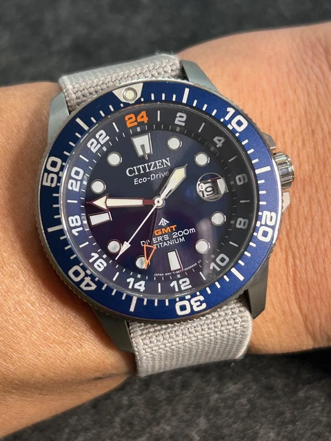Super titanium sales promaster diver gmt