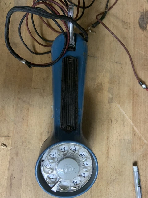 Western Electric Bell Systems Test Hand Set - Lineman Rotary Telephone Blue