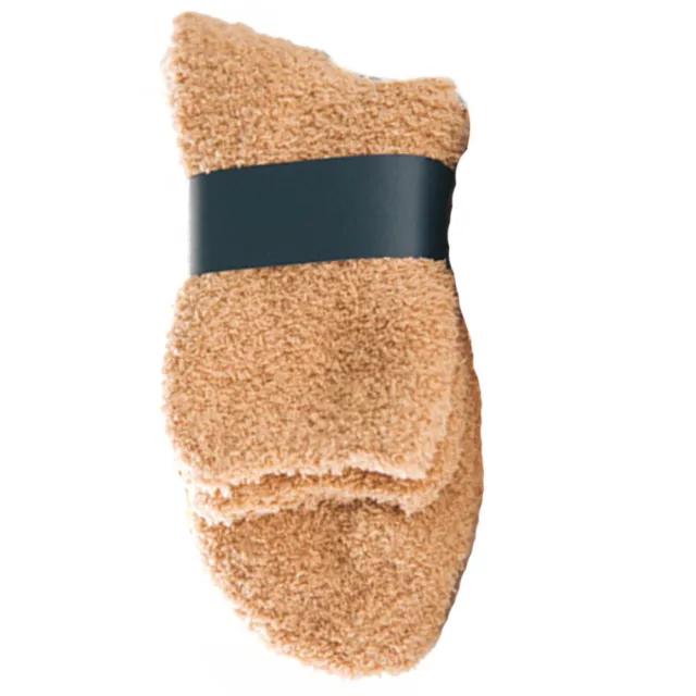 1 paio di calzini alla caviglia da uomo in pile corallo caldo pavimento spesso letto soffice