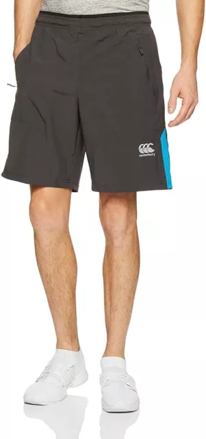 Canterbury Men's Vapodri Woven Gym Training Shorts Asphalt Size S Bnwt