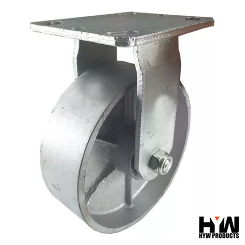 6" x 2"  Steel Wheel Caster - Rigid