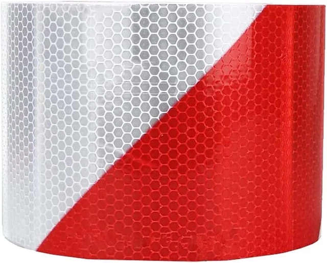Warnmarkierung Selbstklebend Rot Weiß Flatterband Reflektorband Selbstklebend Si