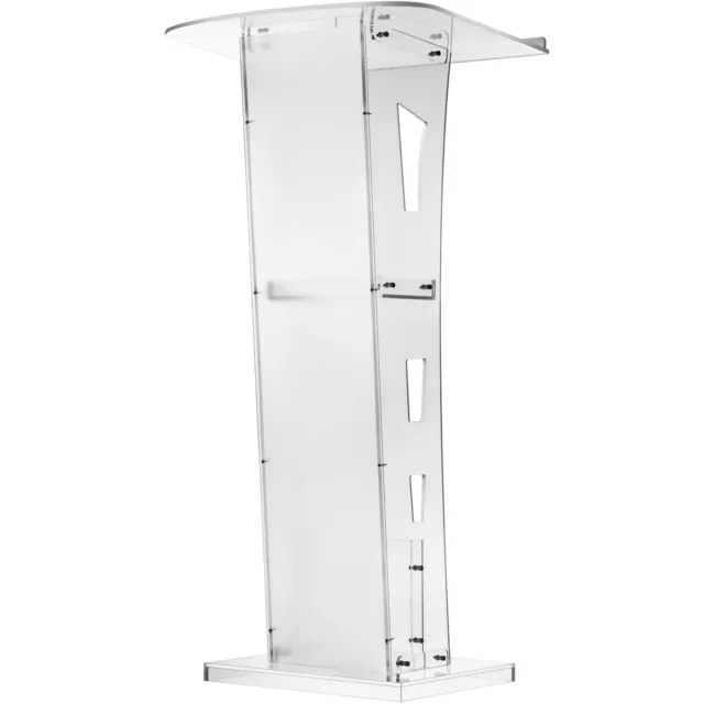 VEVOR Acrylic Podium Conference Pulpit Church 47" Plexiglass Transparent Lectern