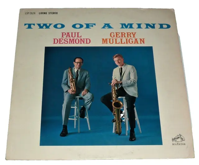 VINYL LP by PAUL DESMOND / GERRY MULLIGAN "TWO OF A MIND" (1962) RCA LSP-2624