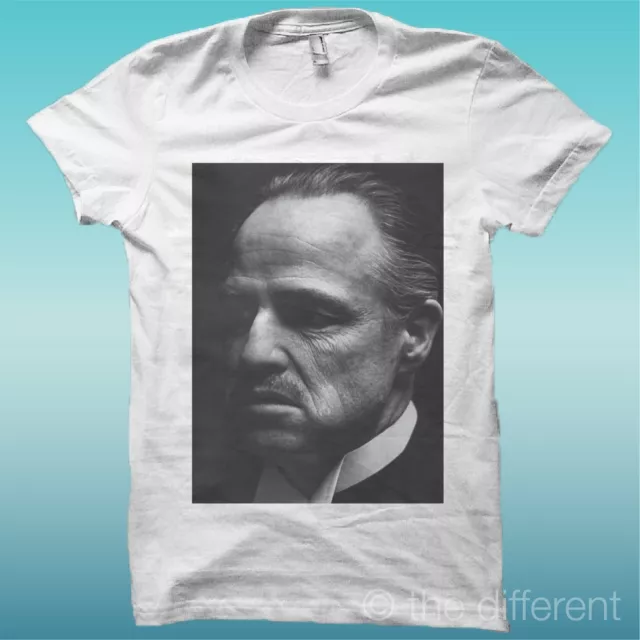 T-Shirt Marlon Brando The Godfather Bianco The Happiness Is Have My T-Shirt New