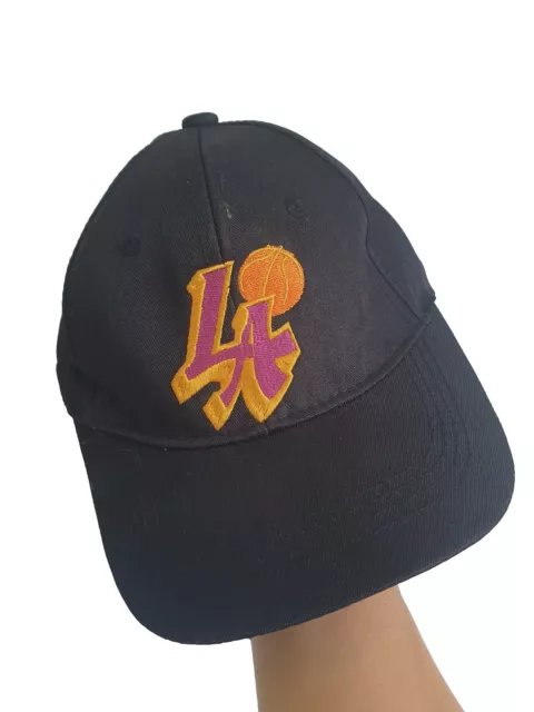 LA Lakers Basketball Kids / Youth Black Hat With Embroided Logo SnapBack