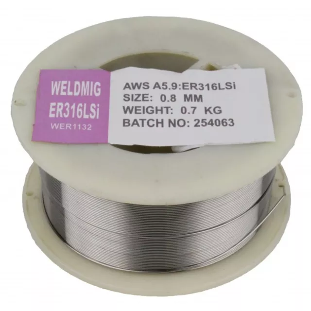 Weldfast Welding Wire Stainless Steel 0.8mm diameter WLD00212 0.7kg spool