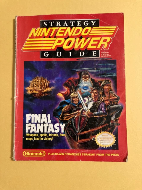 Nintendo Power Style Map NINTENDO POWER FINAL Fantasy Guide, Dungeon & World MAPS - Weapons ...