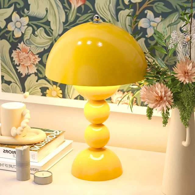 SOLID COLOR MUSHROOM Bedside Lamp Simple Mushroom Light for Home Office
