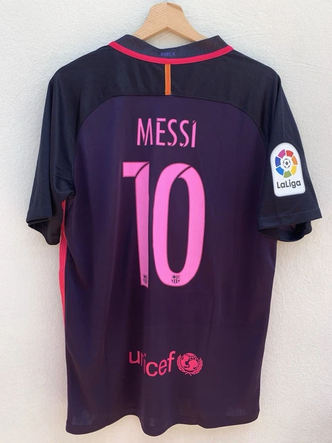 MAGLIA CALCIO RETRO Messi Barcelona away 2016/17 vintage Large EUR