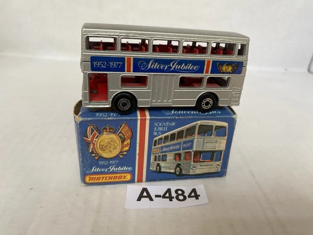 Matchbox Souvenir Jubilee Bus, Silver Jubilee 1952-1977, Lesney, Occasion