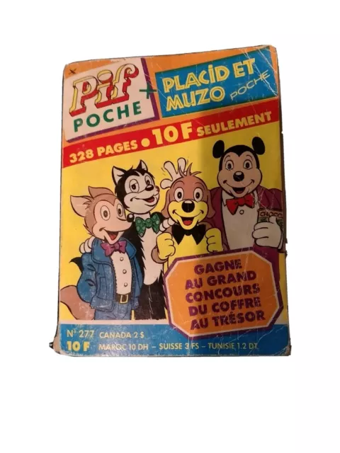 PIF POCHE no 277 + PLACID ET MUZO POCHE (1988) NUMERO DOUBLE / RARE...