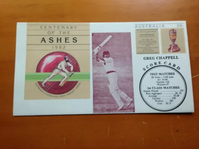 1982 Australia Centenary Of The Ashes Greg Chappell Cricket Cover