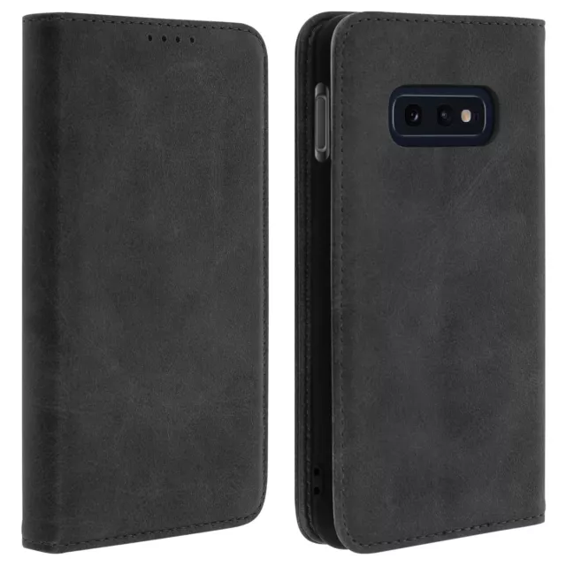 Funda cartera para Samsung Galaxy S10e Función Soporte– Negro