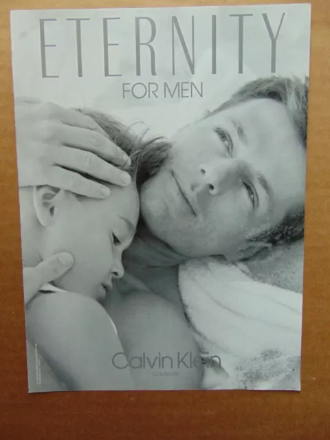 1991 Calvin Klein ETERNITY Cologne For Men vintage art print ad