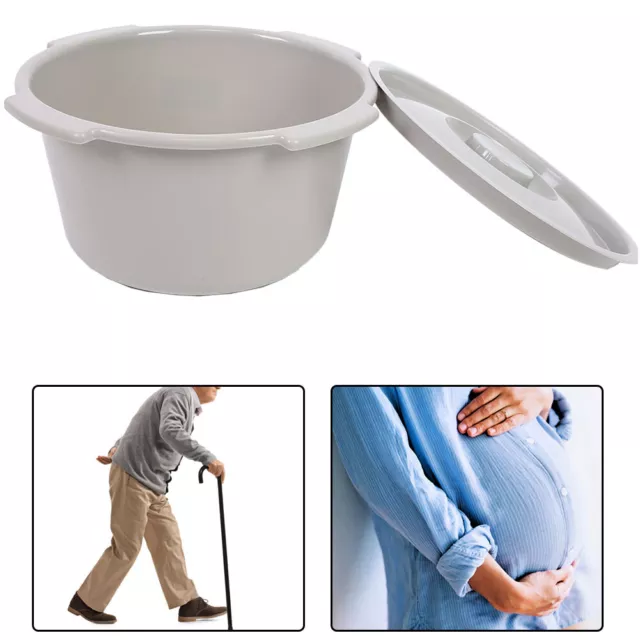 Thickening Toilet Bowl Portable Toilet Bucket Toilet Bucket For Toilet Chair UK