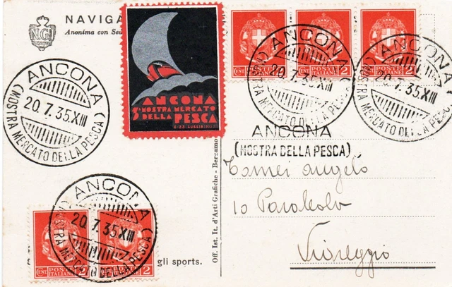  ANCONA - Mostra Mercato Della Pesca - VG, 1935