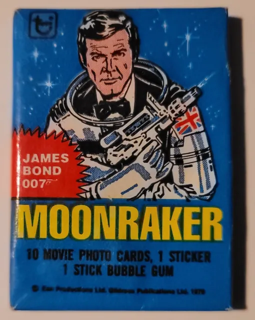 1979 Topps Moonraker James Bond 007 Trading Cards Unopened Wax Pack