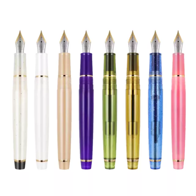 Jinhao 82 Resin Fountain Pen EF/F 0.38/0.5mm Nib Office Writing With Golden Clip