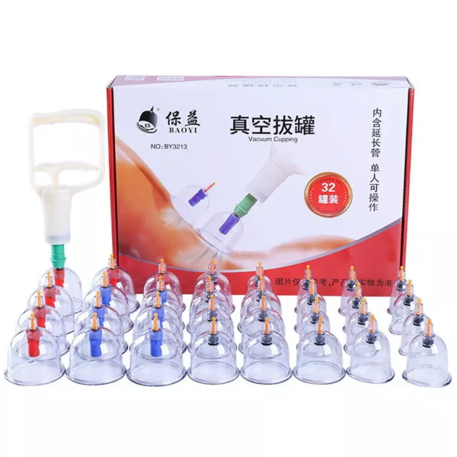 Vacuum Massage Cupping Therapy Suction Cups Silicone Set Health Acupuncture