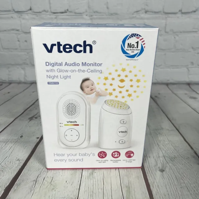 VTECH DIGITAL AUDIO Baby Monitor with Glow on the ceiling night light tm8112  $18.95 - PicClick