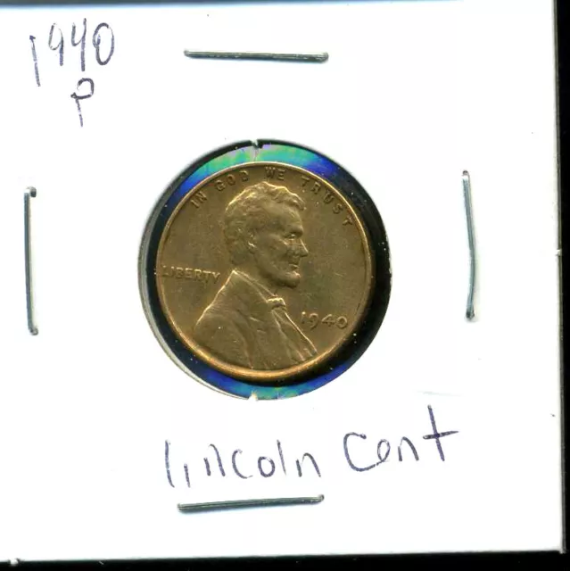 1940 P Wheat Penny Key Date Us Circulated One Lincoln Rare 1 Cent U.s Coin #1010