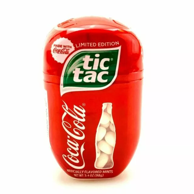 ❤️ Tic Tac Coca Cola Breath Mints, 3.4 Oz, Lot of 8 Count Bottle Packs 05/24