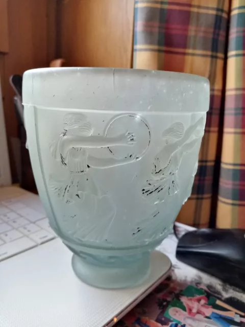 Beau Vase Urne Ancien Decor Antique De Georges De Feure Art Deco Danseuses