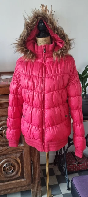 Doudoune Femme Go Sport Taille XL - Fuchsia, Capuche Amovible, Neuve Sans étiquette