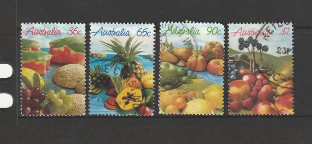 Australian Used Stamp Sets: 1987 Fruit in Australia