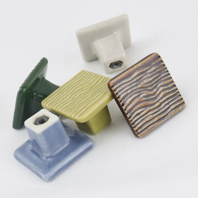 Retro Ceramics  Handles for Furniture Cabinet Knobs Drawer Cupboard Pull Handle