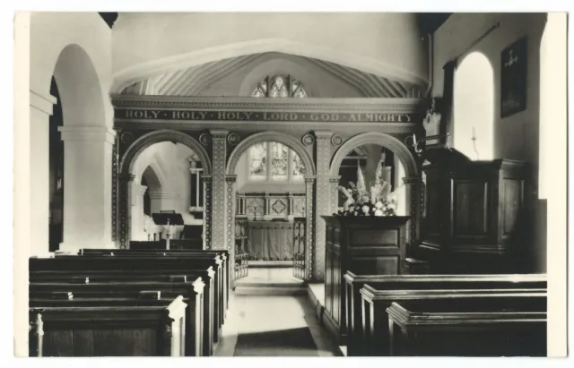 Hampshire; Eversley Church Interior RP PPC Unposted From Country Life Series