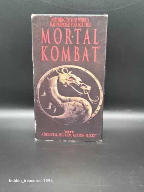 MORTAL KOMBAT VHS,1995- Martial Arts Fantasy Action EARLY PROMO Movie  SEALED HTF