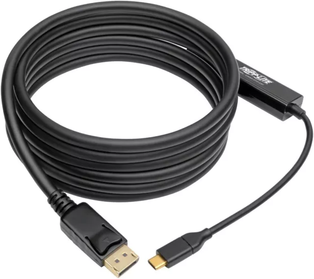 Tripp Lite USB-C to DisplayPort 4K Active Adapter Cable USB Type C to DP (M/M), 3