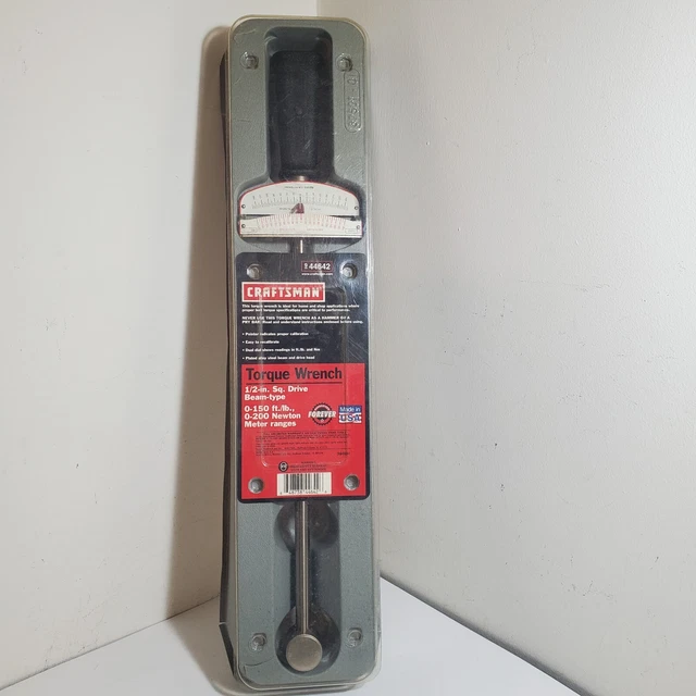 CRAFTSMAN 944642 TORQUE Wrench 1/2" Drive 0150 ft/lb, 0200 Nm 32.00