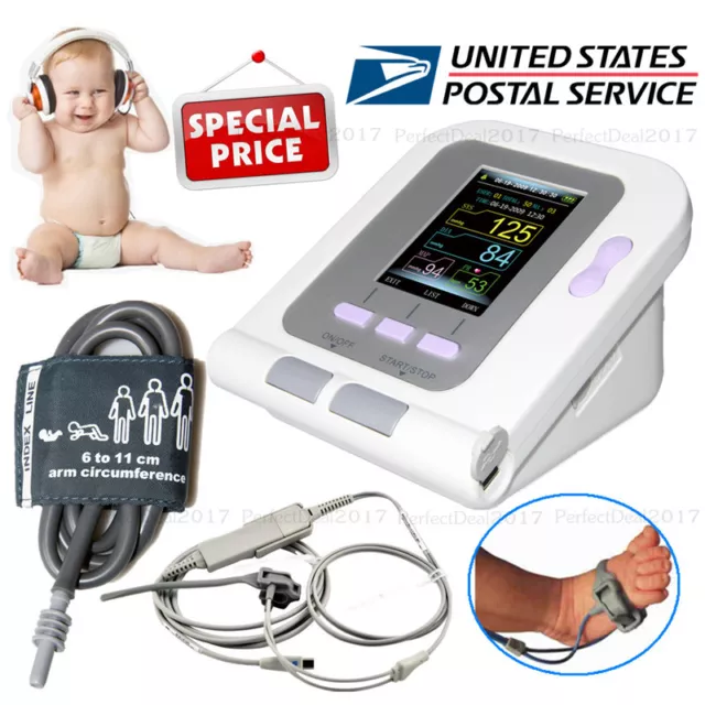 Born/Infant/Pediatric Blood Pressure Monitor SPO2 PR Sphygmomanometer CONTEC08A